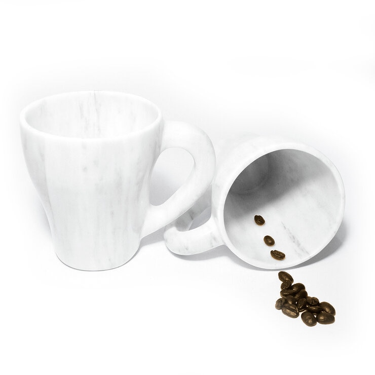 Luhom Juego de Tazas de Mármol 2 piezas — Imagen 3 de 3