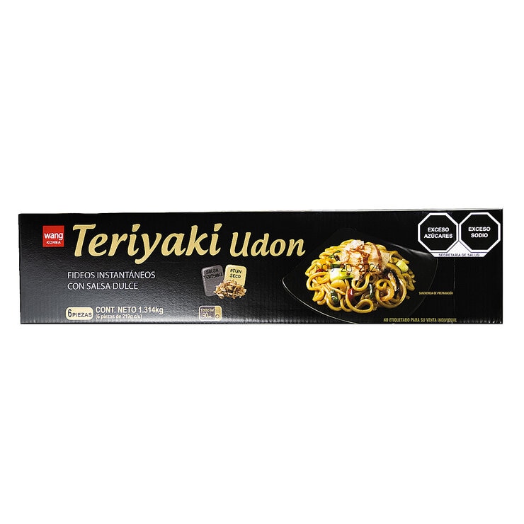 Teriyaki Udon Fideos Instantáneos 6 pzs de 219 g — Imagen 1 de 4