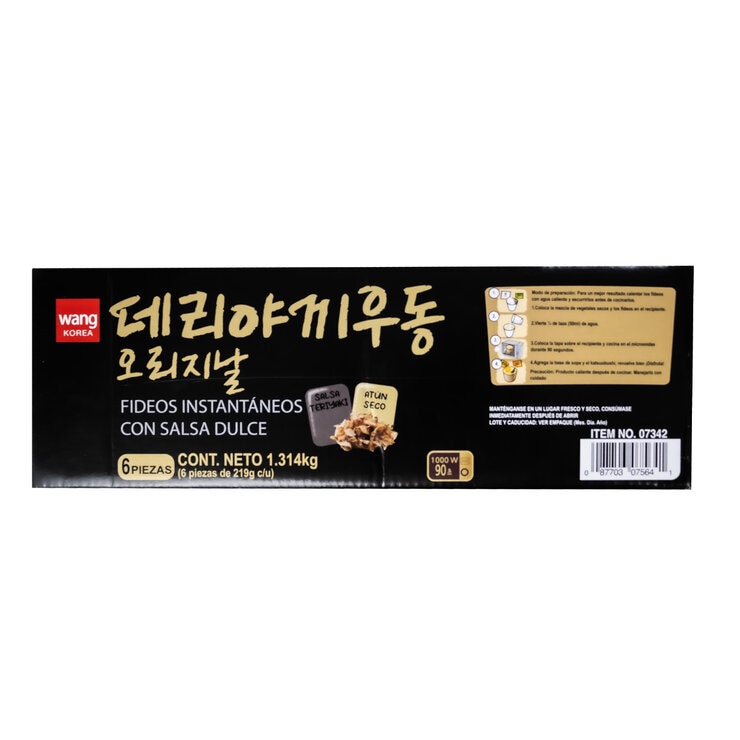 Teriyaki Udon Fideos Instantáneos 6 pzs de 219 g — Imagen 3 de 4