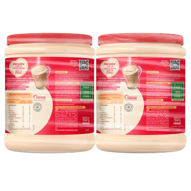 Coffee Mate Sustituto de Crema en Polvo 2 pzas de 1.4 kg — Imagen 2 de 2