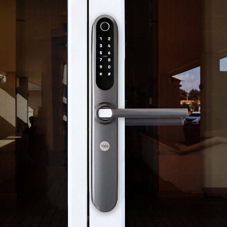Cerradura Digital YSD100 para Puertas de Aluminio Negro — Imagen 3 de 4