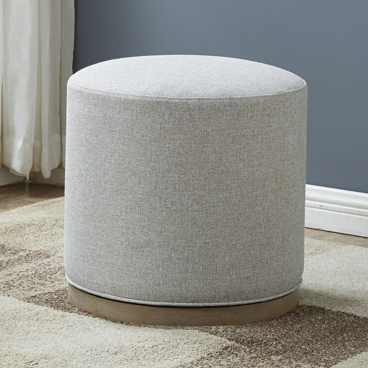 Synergy Home Furnishings, Otomano Giratorio de Tela — Imagen 2 de 4