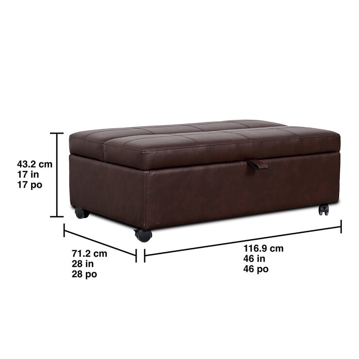 Synergy Home Furnishings, Otomano con Cama Integrada — Imagen 3 de 4