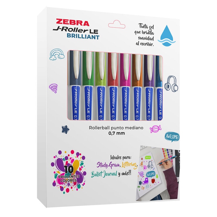 Zebra Bolígrafos J-Roller Tinta Gel 10 Piezas — Imagen 3 de 3
