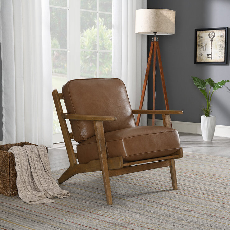 Synergy Home Furnishings, Silla Decorativa de Piel  — Imagen 1 de 4