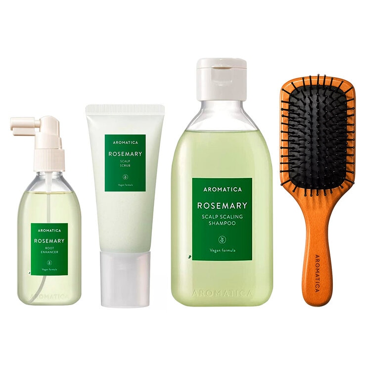 AROMATICA KIT Romero Shampoo, Exfoliador y Potenciador de raíces — Imagen 1 de 4