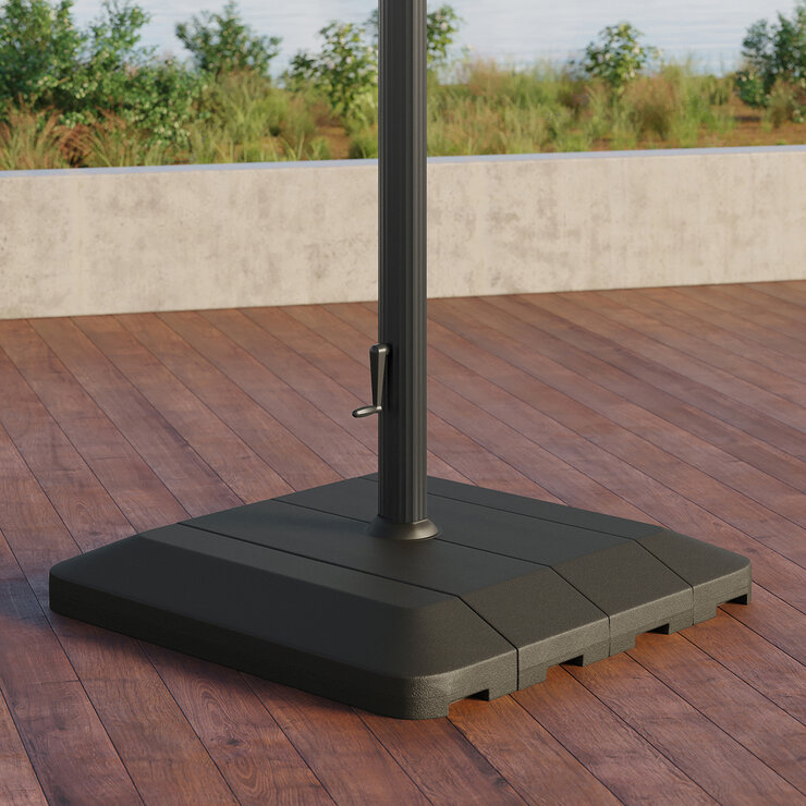 Seasons Sentry, Sombrilla Rectangular de 3.05 m con base — Imagen 3 de 4