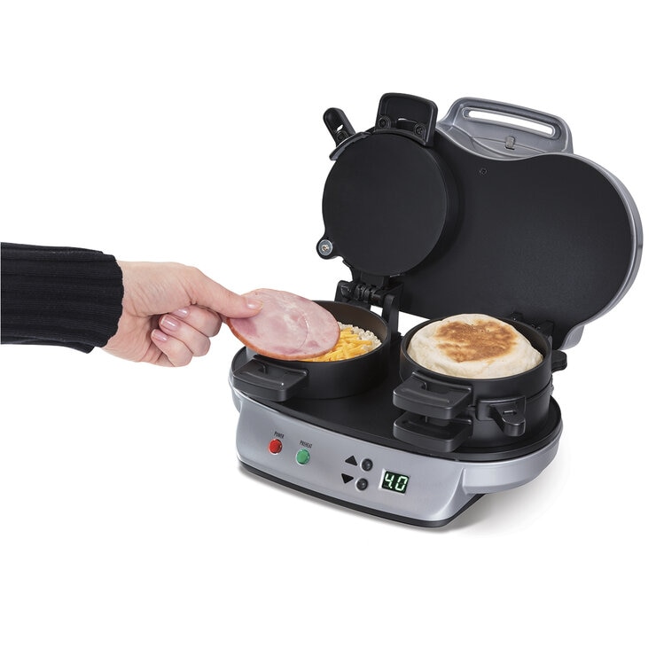 Hamilton Beach sandwichera doble para desayuno — Imagen 2 de 4