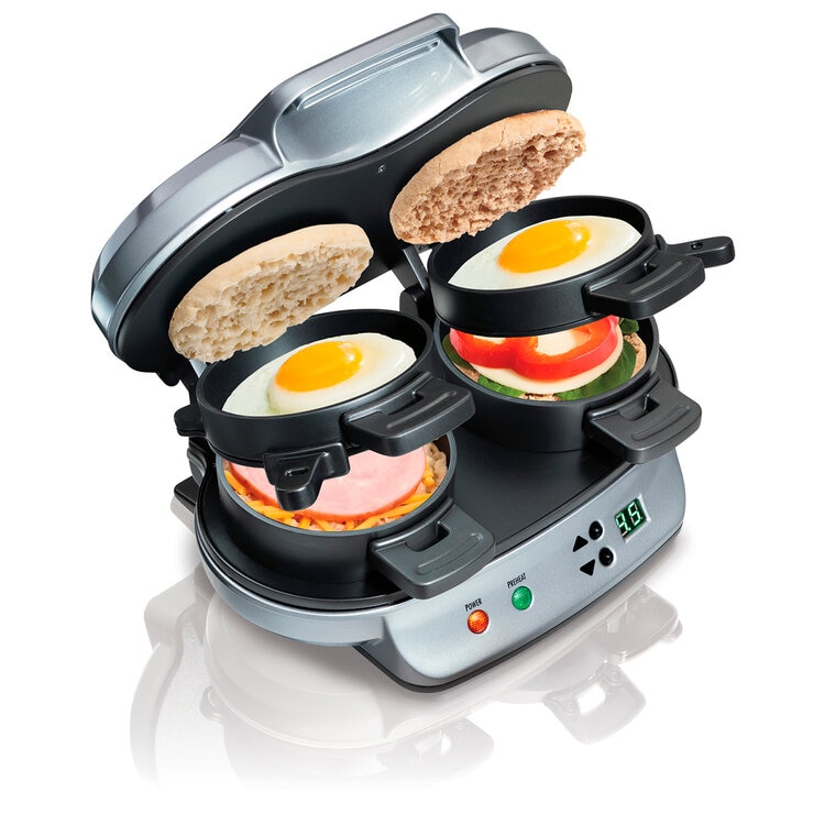 Hamilton Beach sandwichera doble para desayuno