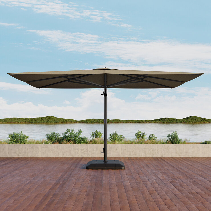 Seasons Sentry, Sombrilla Rectangular de 3.05 m con base — Imagen 4 de 4
