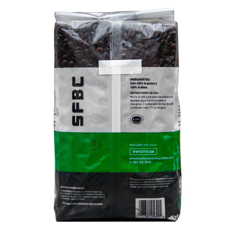 San Francisco Bay Coffee Café en Grano Orgánico de Chiapas 1 kg — Imagen 3 de 4