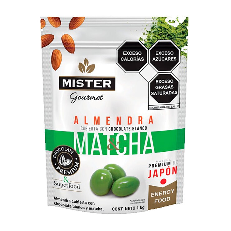 Mister Gourmet Almendra Cubierta con Chocolate Blanco y Matcha 800 g — Imagen 3 de 3