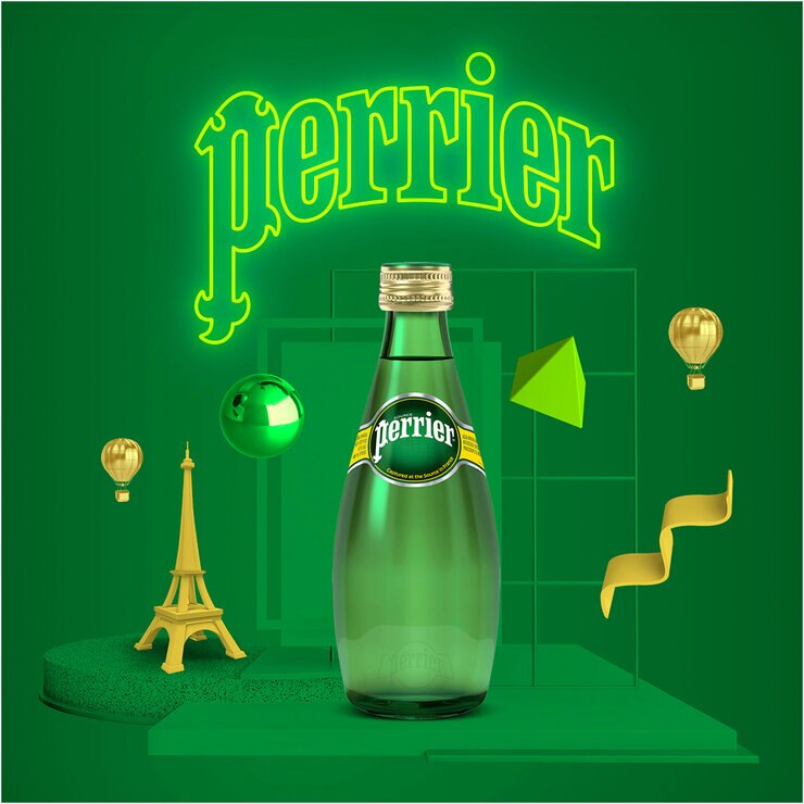 Perrier Agua Mineral 24 pzs de 330 ml  — Imagen 2 de 3