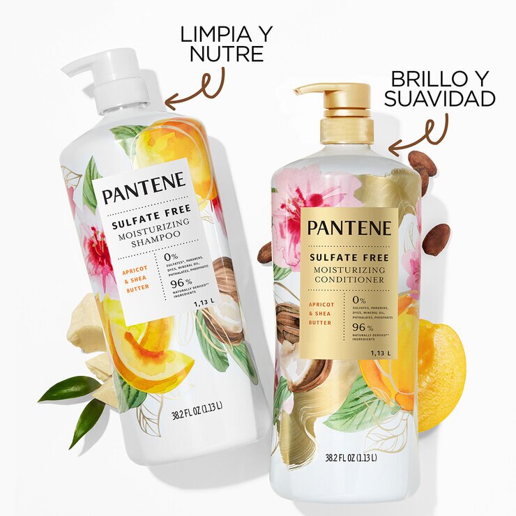 Acondicionador Pantene Apricot & Shea Butter Hidratante 1.13 l — Imagen 3 de 4