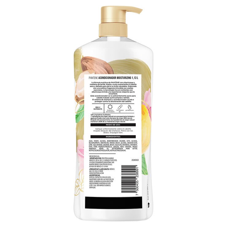 Acondicionador Pantene Apricot & Shea Butter Hidratante 1.13 l — Imagen 2 de 4