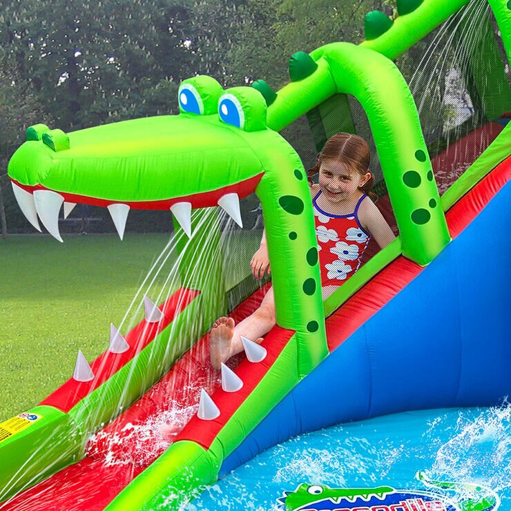 Happy Hop Tobogán Acuático Inflable de Cocodrilo  — Imagen 4 de 4