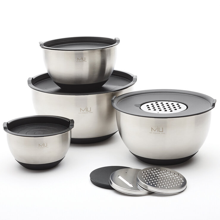 MIU Tazones para Mezclar con Tapas de Acero Inoxidable — Imagen 1 de 4
