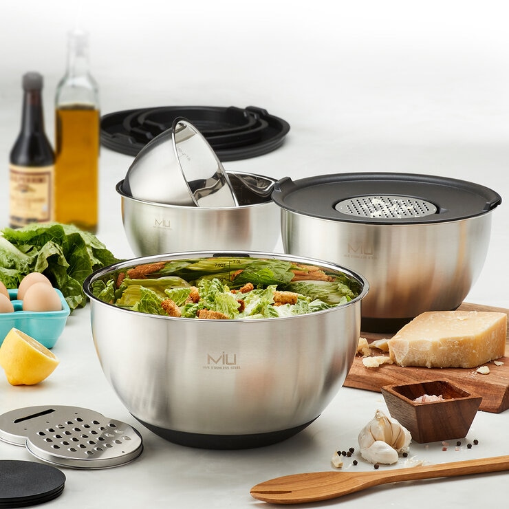MIU Tazones para Mezclar con Tapas de Acero Inoxidable — Imagen 2 de 4