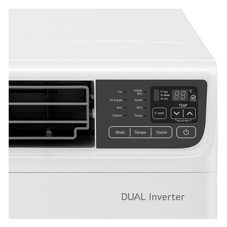 LG Aire Acondicionado DualCool Inverter Tipo Ventana WiFi Solo Frío14,000 Btus VW151CE — Imagen 2 de 4