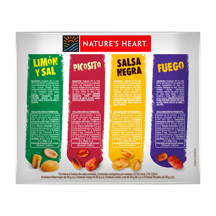 Nature's Heart Surtido de Botanas 24 pzas de 50 g — Imagen 2 de 4