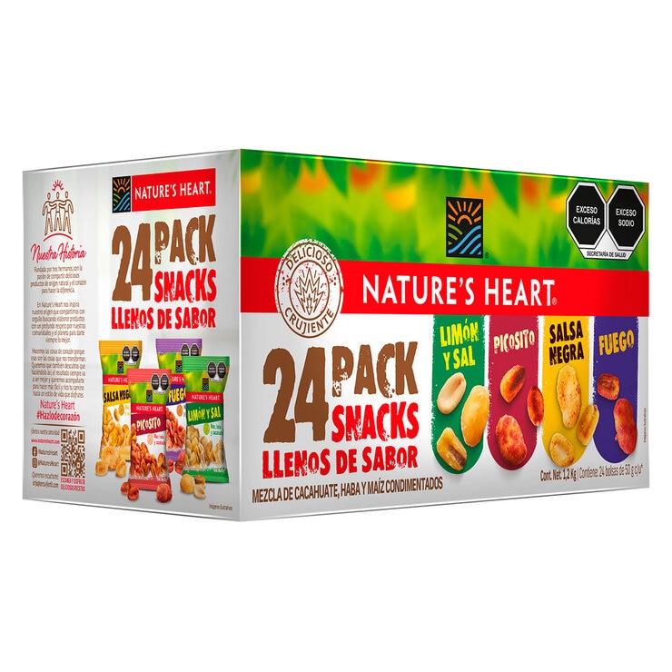 Nature's Heart Surtido de Botanas 24 pzas de 50 g — Imagen 3 de 4