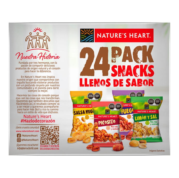 Nature's Heart Surtido de Botanas 24 pzas de 50 g — Imagen 4 de 4