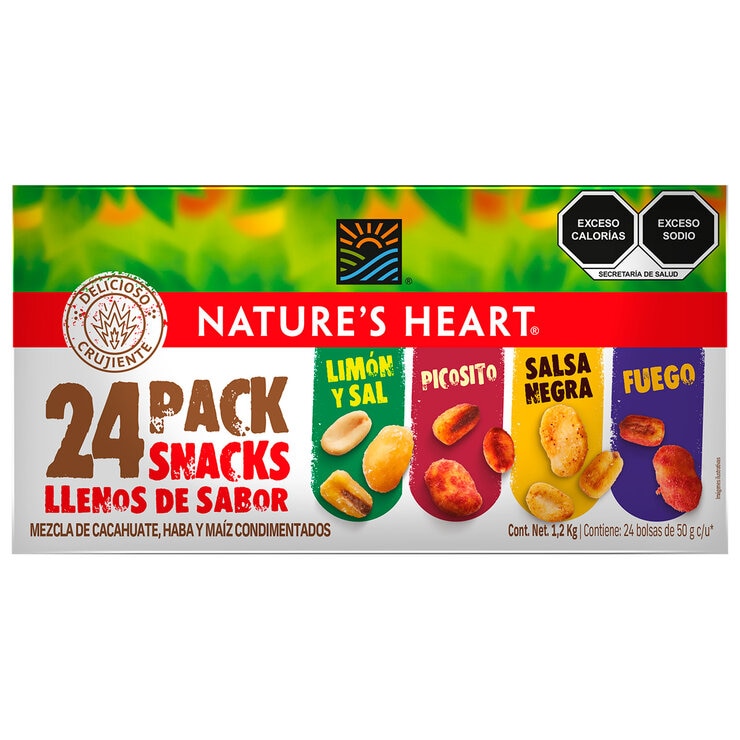 Nature's Heart Surtido de Botanas 24 pzas de 50 g — Imagen 1 de 4