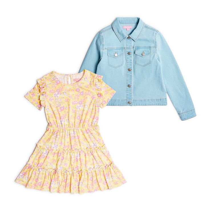 BCBG Conjunto vestido y chamarra para Niñas Varias Tallas y Colores — Imagen 3 de 3