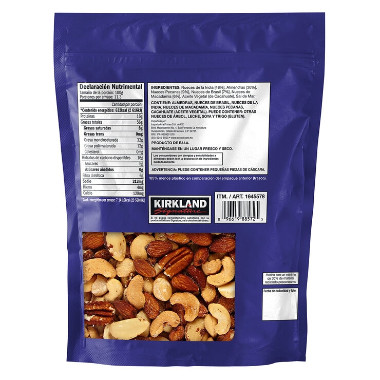 Kirkland Signature Nueces Surtidas 1.13 kg — Imagen 2 de 2