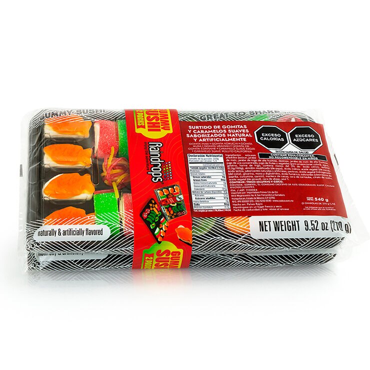 Raindrops Surtido de Gomitas y Caramelos en forma de Sushi  270 g — Imagen 1 de 3