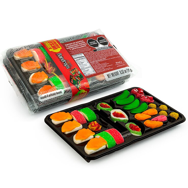 Raindrops Surtido de Gomitas y Caramelos en forma de Sushi  270 g — Imagen 2 de 3