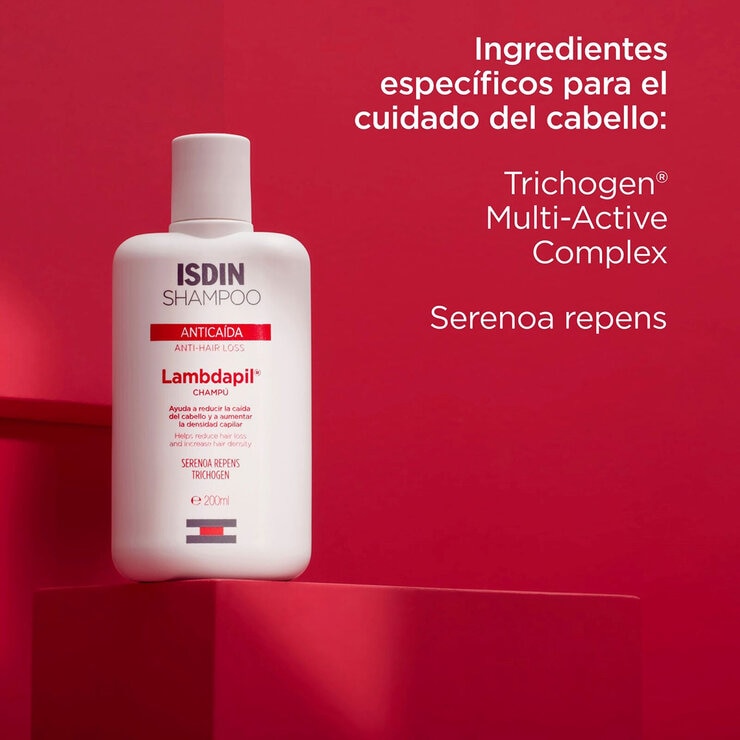 Isdin Lambdapil Shampoo Anticaída 200ml — Imagen 2 de 3