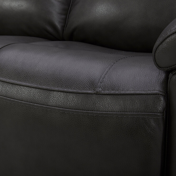 Gilmancreeck, Sofá Reclinable de Piel con Sistema Eléctrico y Reposacabezas Eléctricos — Imagen 4 de 4