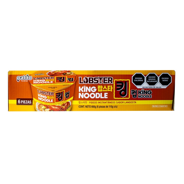 Paldo Ramen Premium Sabor Langosta 6 piezas de 110 gr — Imagen 1 de 4