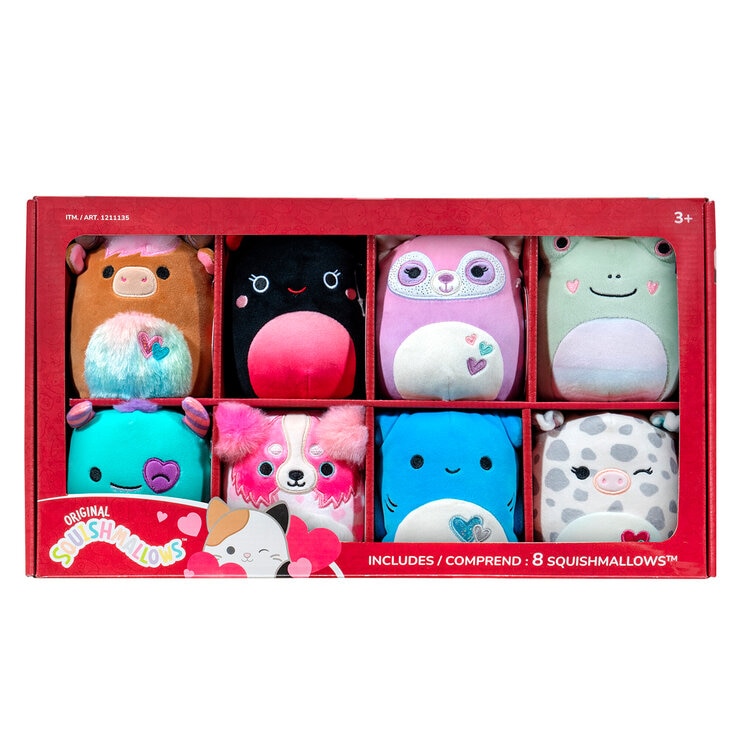 Squishmallows Set de 8 Muñecos de Peluche de 12.7 cm  — Imagen 2 de 2