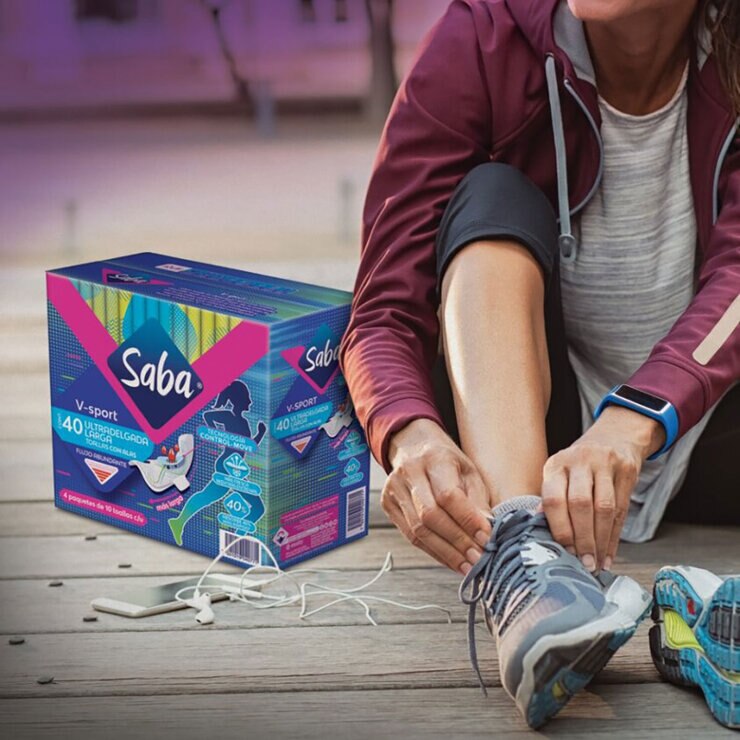 Saba V-Sport Toallas Femeninas Ultradelgadas 40 pzas — Imagen 2 de 4