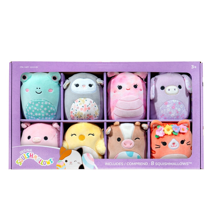 Squishmallows Set de 8 Muñecos de Peluche de 12.7 cm  — Imagen 1 de 2