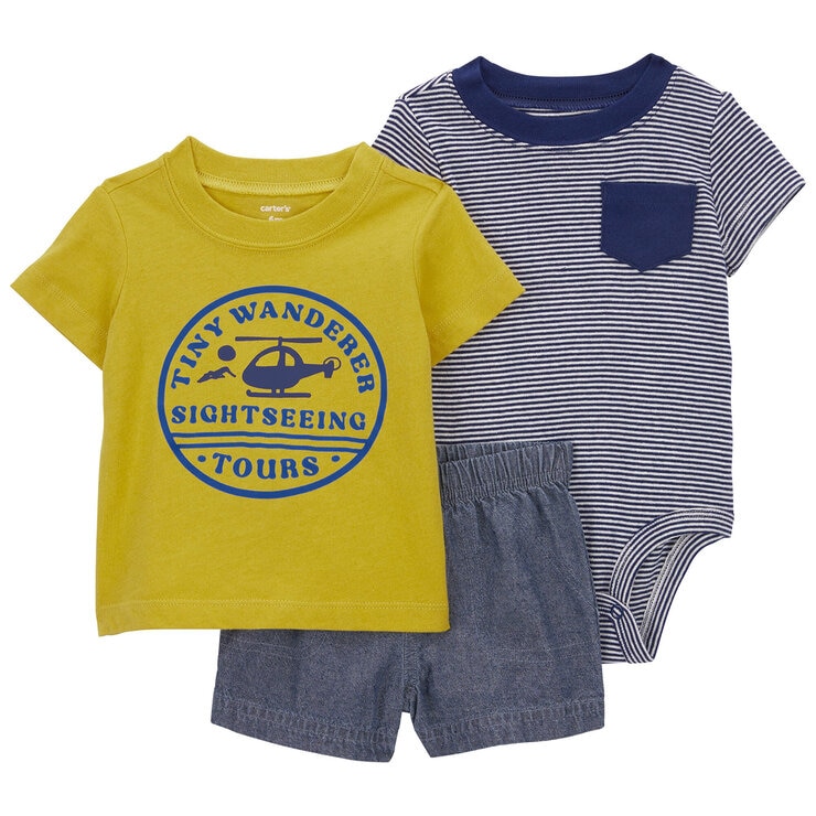 Carter's Conjunto de 3 piezas para Bebé Varias Tallas y Colores — Imagen 3 de 4