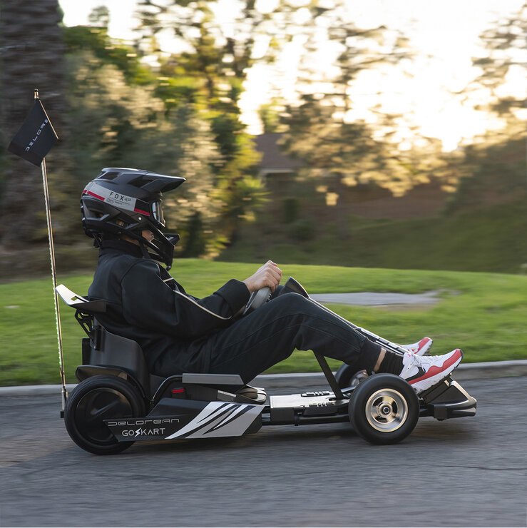 Delorean Go Kart Eléctrico Negro — Imagen 4 de 4