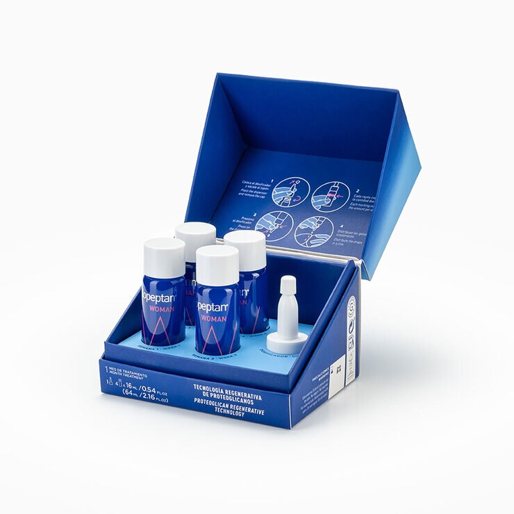 Pilopeptan Woman Proteokel c/4 Ampolletas 64 ml. — Imagen 2 de 3
