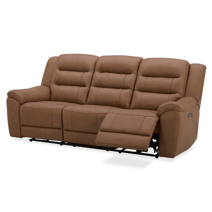 GilmanCreek Furniture, Sofá Reclinable de Piel con Sistema Eléctrico y Reposacabezas — Imagen 2 de 4
