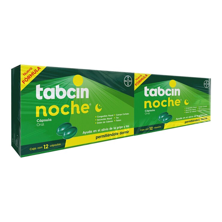 Tabcin Pods Noche 2 Cajas de 12 Cápsulas c/u — Imagen 2 de 4