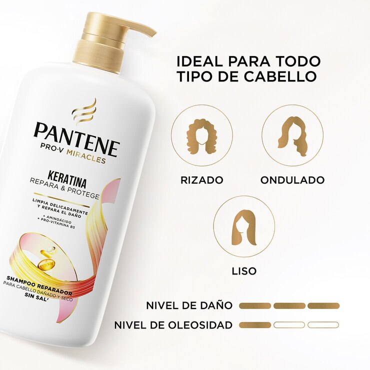 Pantene Pro-V Keratina Shampoo 950 ml — Imagen 2 de 4