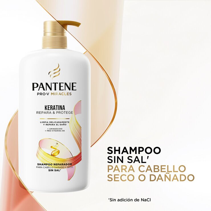 Pantene Pro-V Keratina Shampoo 950 ml — Imagen 3 de 4