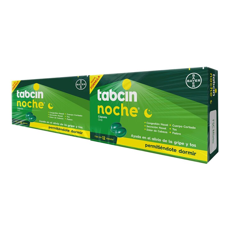 Tabcin Pods Noche 2 Cajas de 12 Cápsulas c/u — Imagen 3 de 4