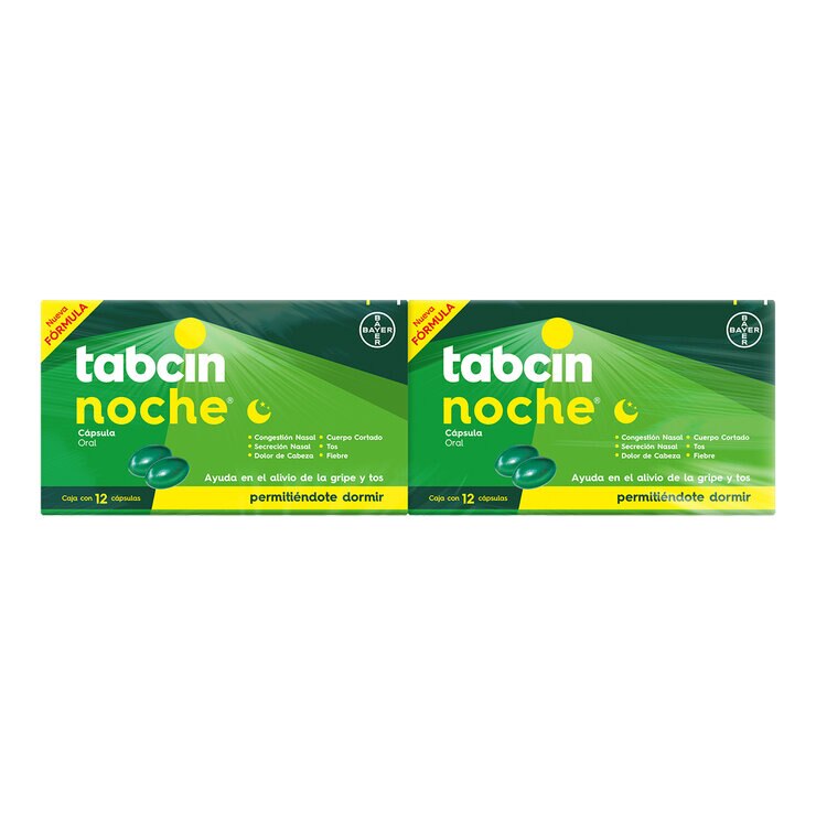 Tabcin Pods Noche 2 Cajas de 12 Cápsulas c/u — Imagen 1 de 4