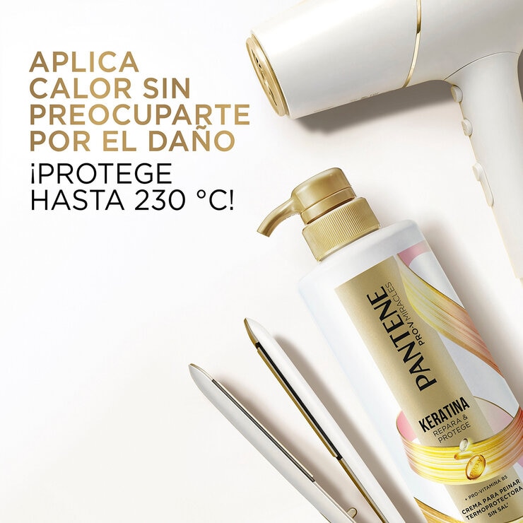 Pantene Keratina Crema para Peinar 2 pzas de 510 ml — Imagen 3 de 4