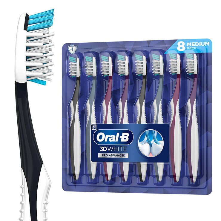 Oral-B 3D White Pro Advanced Cepillo de Dientes 8 pzas — Imagen 1 de 4
