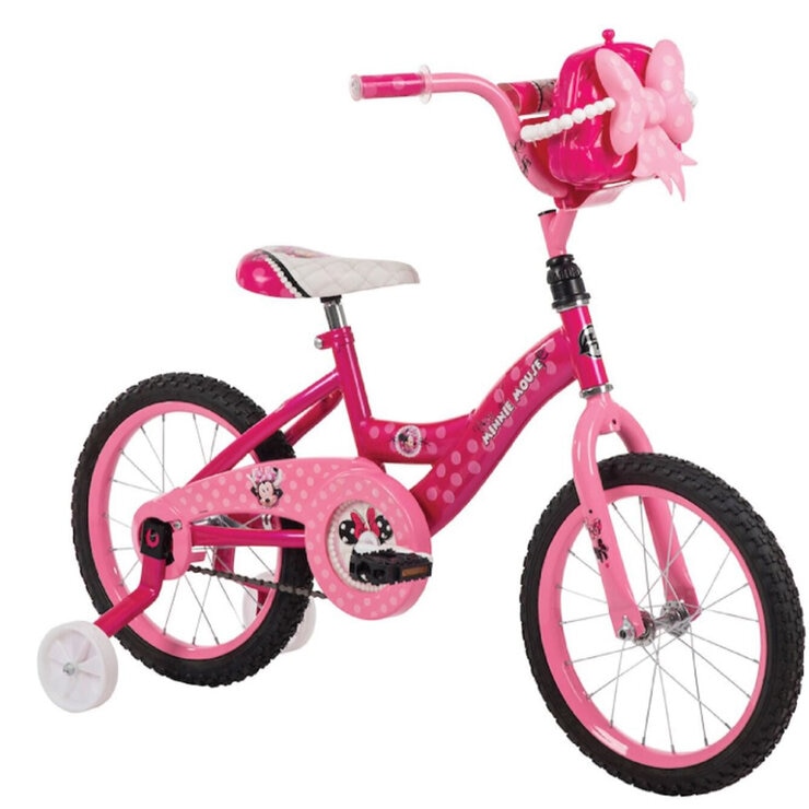 Bicicleta R16 y Scooter Infantil Huffy Minnie Mouse  — Imagen 2 de 3