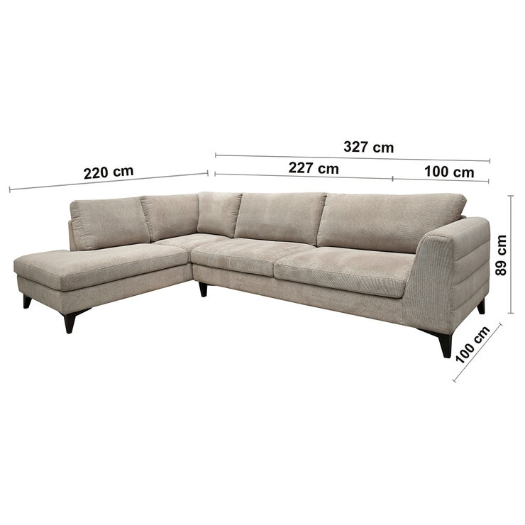 Muebles Liz, Sicilia, Modular De 2 Piezas Beige — Imagen 2 de 4